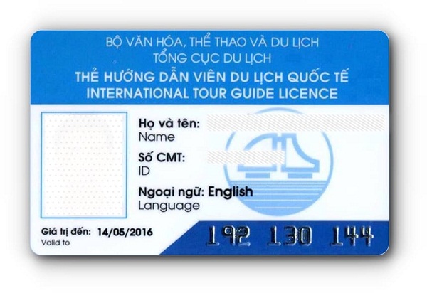 Vietnam’s international tour guide card